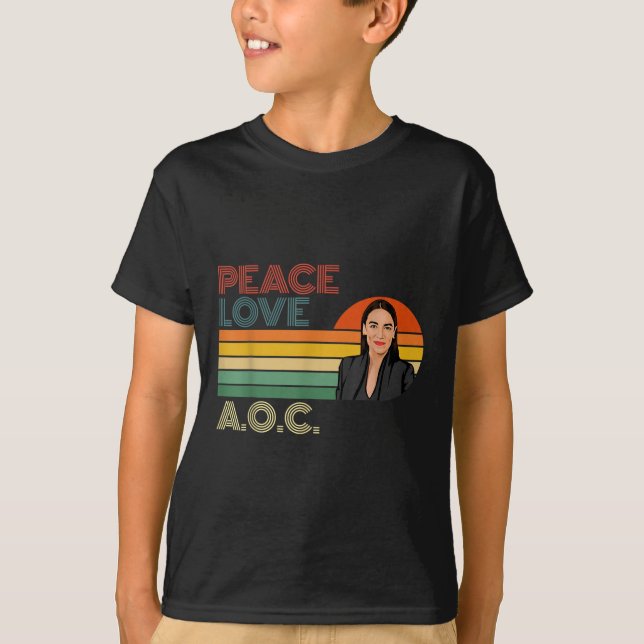 Aoc Alexandria Ocasio-cortez First Female Presiden T-Shirt (Vorderseite)