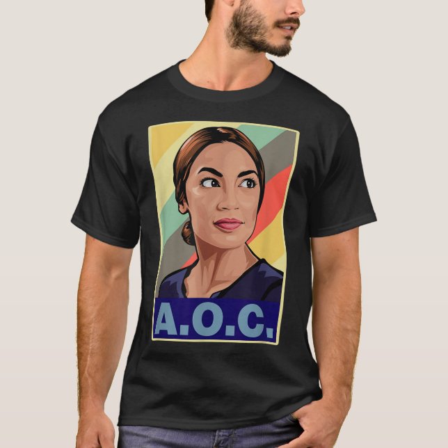 Aoc Alexandria Ocasio-cortez First Female Presiden T-Shirt (Vorderseite)