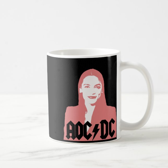 Aoc - Andria Ocasio-cortez - Latina Congress  Kaffeetasse (Rechts)