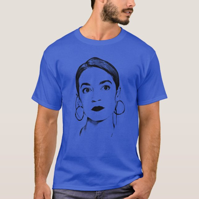 AOC Black Earrings Silhouette T-Shirt (Vorderseite)