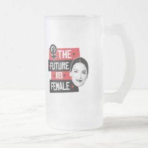 AOC Die Zukunft ist weiblich Mattglas Bierglas