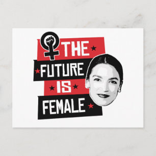 AOC Die Zukunft ist weiblich Postkarte