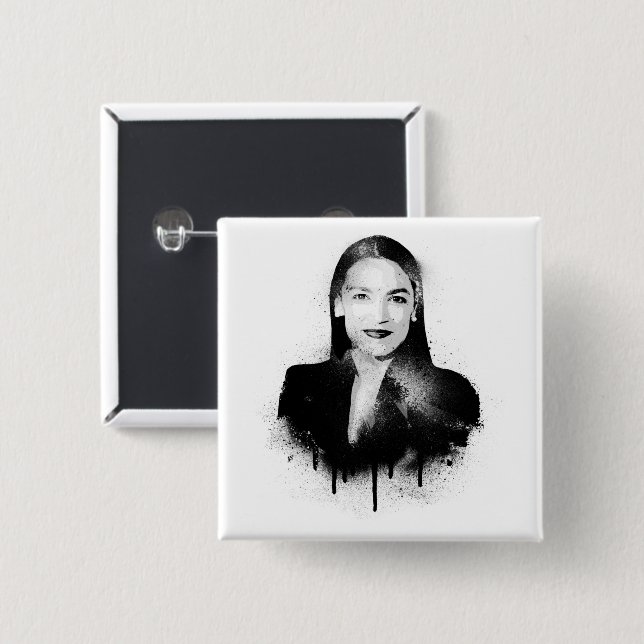 AOC Graffiti-Kunst Button (Vorne & Hinten)