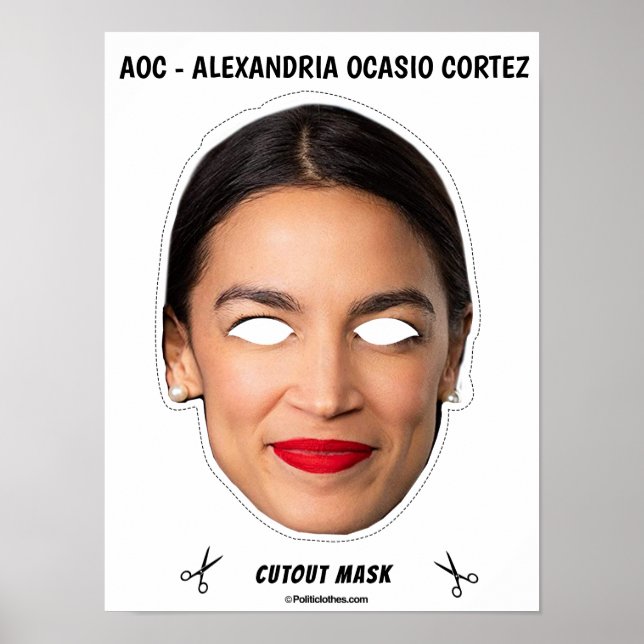 AOC Halloween Mask Poster (Vorne)