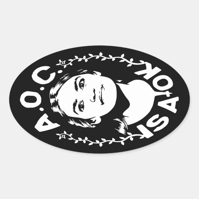 AOC ist A-OK Ovaler Aufkleber (Vorderseite)