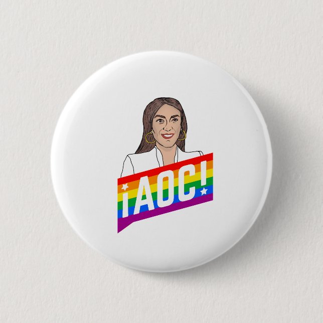 AOC LGBT STOLZ BUTTON (Vorderseite)