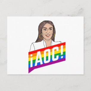 AOC LGBT STOLZ POSTKARTE