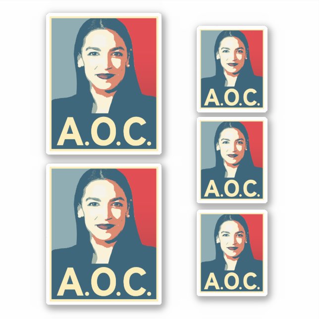 AOC Propaganda Aufkleber (Vorderseite)