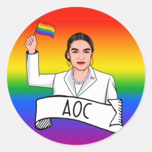 AOC Stolz Runder Aufkleber