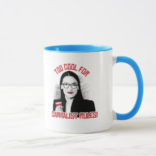 AOC Zu cool für kapitalistische Regeln Tasse