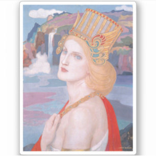 Aoife, c. 1914 von John Duncan Aufkleber
