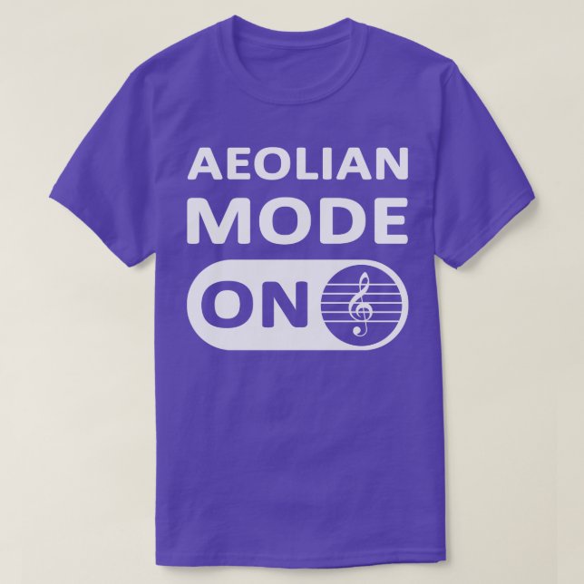 Äolischer Modus T-Shirt (Design vorne)