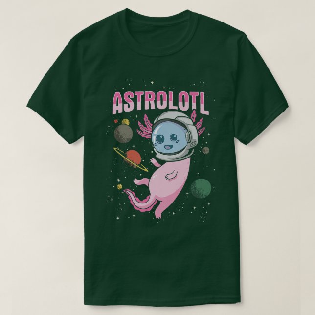 Aolotl Design für den Astronauten Lover T-Shirt (Design vorne)