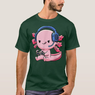 Aolotl Fisch Videospiel Gaming Jungen Mädchen Anim T-Shirt