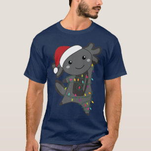 Aolotl Frohe Weihnachtsgebäck Lights Sweet Animals T-Shirt