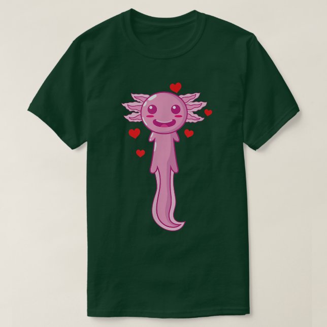 Aolotl is in Love  T-Shirt (Design vorne)