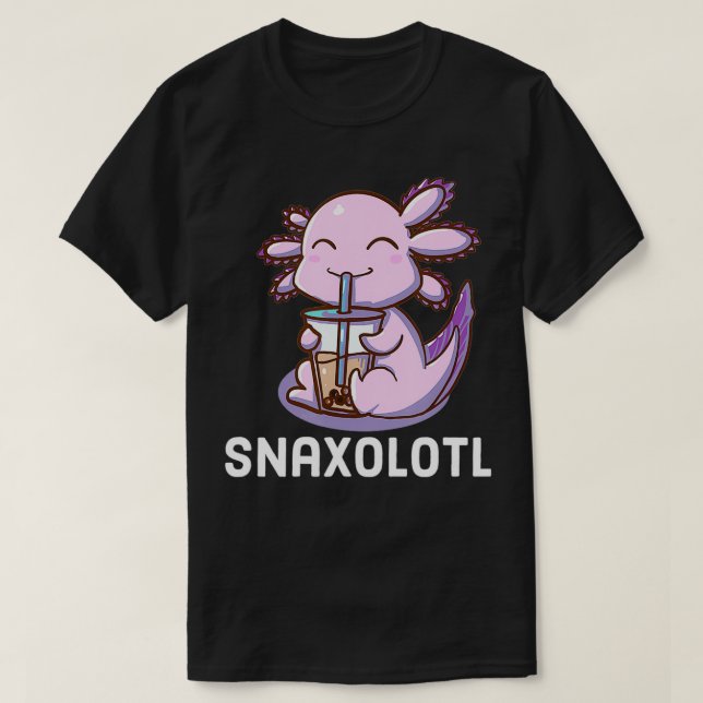 Aolotl Lover Niedlich Snaolotl Kawaii Bubble Tee F (Design vorne)