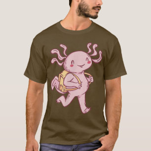Aolotl School Child Cute Funny Aolotls Kawaii Japa T-Shirt