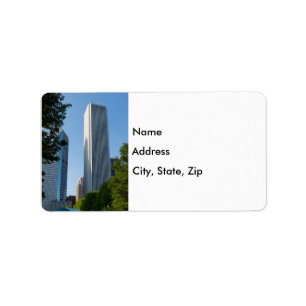 Aon Center Chicago Adresszeichen Adressaufkleber