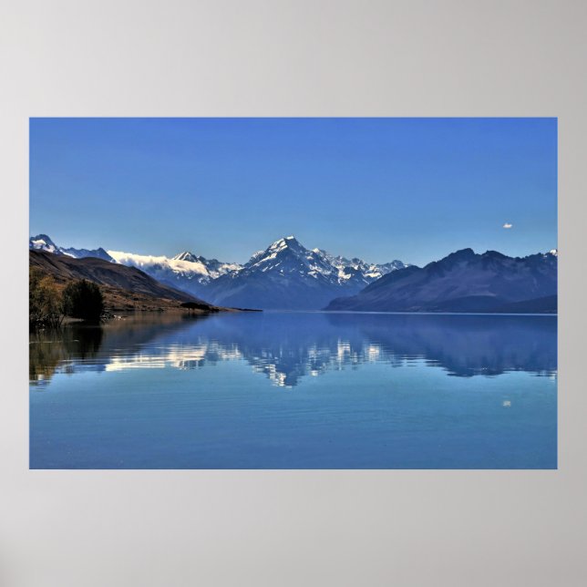 Aoraki am See Pukaki Poster (Vorne)