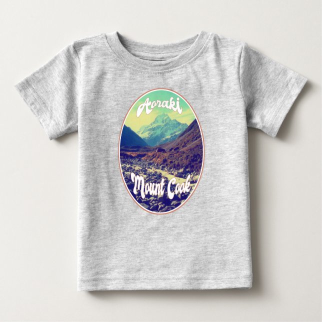 Aoraki: Mount Cook, Berg, Neuseeland Baby T-shirt (Vorderseite)