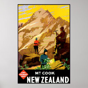 Aoraki Mount Cook Neuseeland Poster