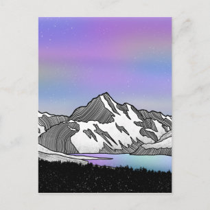 Aoraki Mount Cook NZ Postkarte