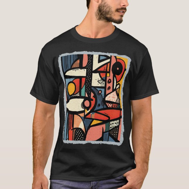 AOS_38 Abstrakt Art T-Shirt (Vorderseite)