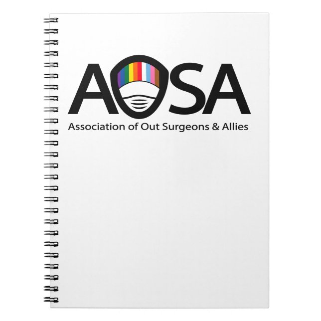 AOSA Spiral Foto Notebook (weiß) Notizblock (Vorderseite)