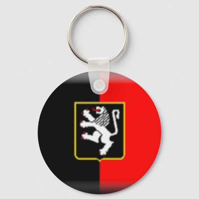 Aosta-Tal-Flagge Schlüsselanhänger (Vorderseite)