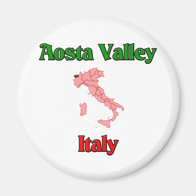 Aosta Valley Italien Magnet (Vorne)