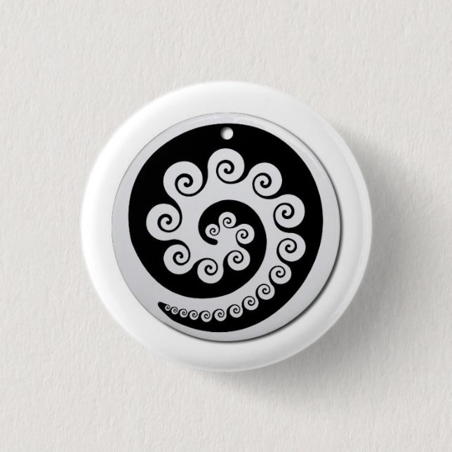 AOTEAROA KORU Knopf von Neuseeland Button (Vorderseite)