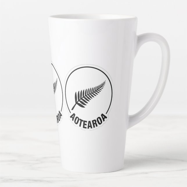 Aotearoa Neuseeland Latte Tasse (Rechts)