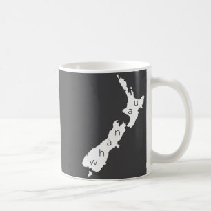 Aotearoa Neuseeland mit Kiwi Whanau Maori Kaffeetasse