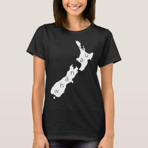 Aotearoa Neuseeland mit Kiwi Whanau Maori T-Shirt