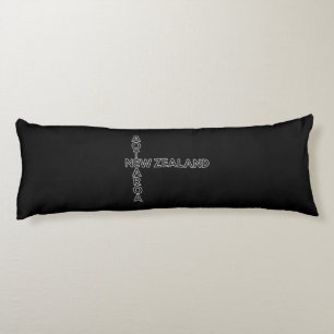 Aotearoa Neuseeland, NZ Kiwi Crossword Design  Seitenschläferkissen