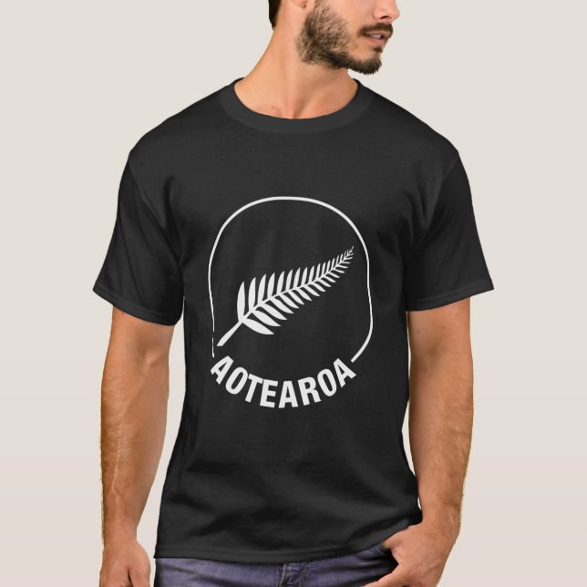 Aotearoa Neuseeland Silver Fern Kiwi Maori Nz Spo T-Shirt (Vorderseite)