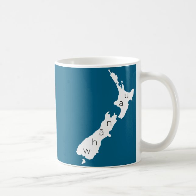 Aotearoa New Zealand With Kiwi Whanau Maori  Kaffeetasse (Rechts)
