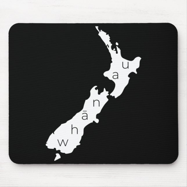 Aotearoa New Zealand With Kiwi Whanau Maori  Mousepad (Vorne)