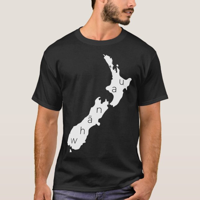 Aotearoa New Zealand With Kiwi Whanau Maori  T-Shirt (Vorderseite)