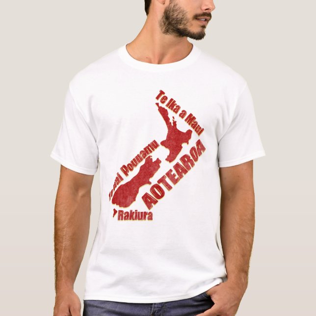 AOTEAROA NZ MAP T-Shirt (Vorderseite)