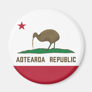 Aotearoa Republik Kiwi Flagge Neuseeland Magnet