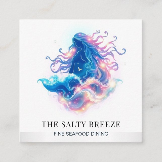 *~* AP13 Heilung Beach WAVE Geburt der Venus 72 Quadratische Visitenkarte (Vorderseite)