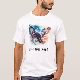 *~* AP16 American Flag USA Bald Detail EAGLE T-Shirt