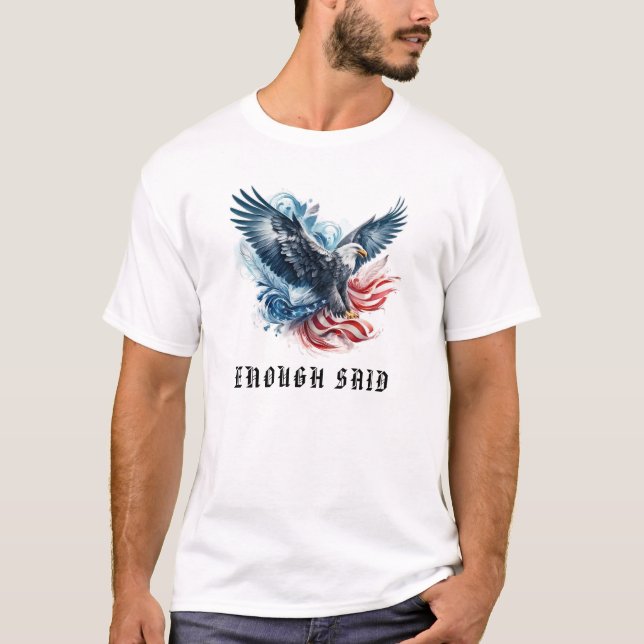 *~* AP16 American Flag .. USA Bald Detail EAGLE T-Shirt (Vorderseite)