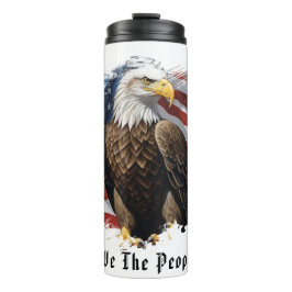 *~* AP16 Bald EAGLE Flagge Patriotic We The People Thermosbecher
