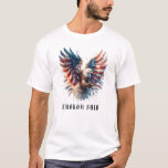 *~* AP16 Künstlerisch American Flag Bald EAGLE USA T-Shirt<br><div class="desc">Suchen Sie AP16 und AP27 nach ähnlichen Designs. TRANSFER auf viele Hunderte von coolen Zazzle Produkte mit Leichtigkeit Patriotic / Patriot / American Flag und Bald Eagle Farbenfrohe künstlerische schöne USA Kurze Sleeved PATRIOTIC T - SHIRT für MEN. Weißer Hintergrund. Es ist ein großartiges Geschenk für den Mann / die...</div>