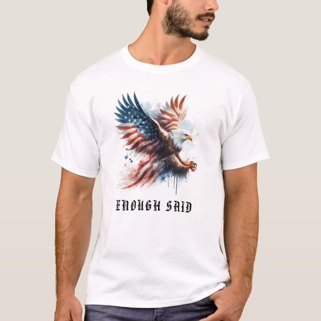 *~* AP16 USA Detaillierte Amerikanische Flaggenfla T-Shirt (Vorderseite)