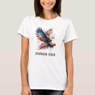 *~* AP16 USA Detaillierte Amerikanische Flaggenfla T-Shirt