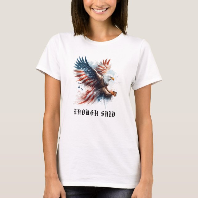 *~* AP16 USA Detaillierte Amerikanische Flaggenfla T-Shirt (Vorderseite)